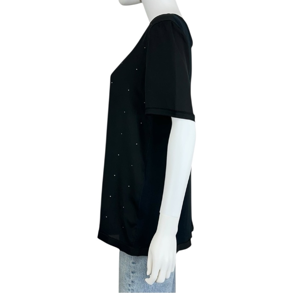 MARCCAIN Black Knit Studded Top Size M - Picture 4 of 8